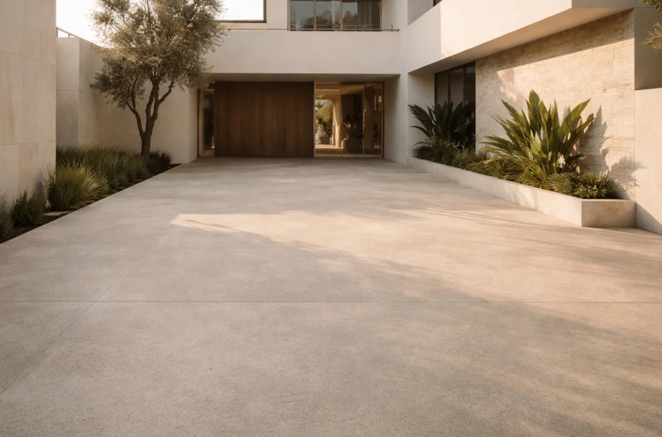 Warm Concrete Gallery scene backdrop